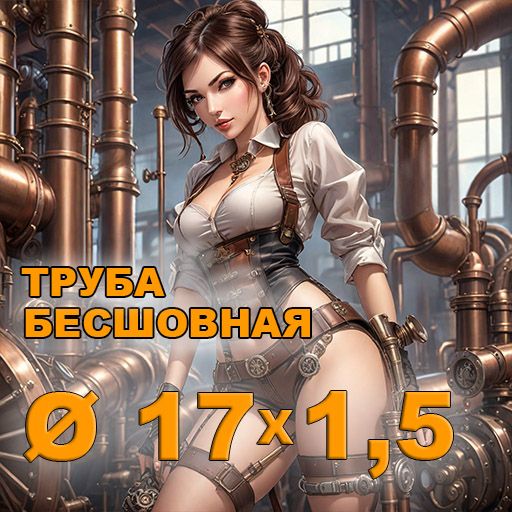 Труба бесшовная диаметр 17х1,5