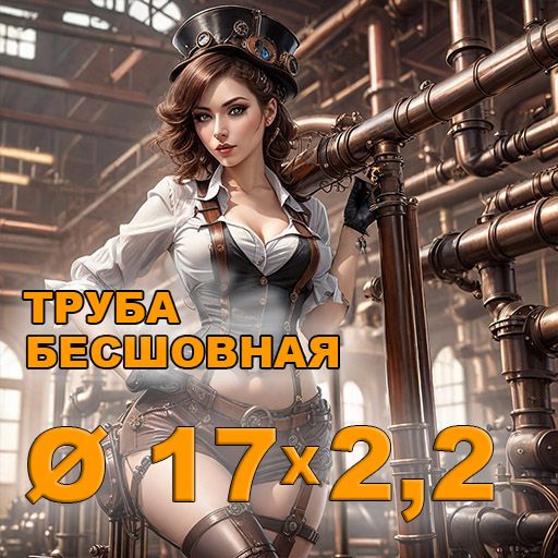 Труба бесшовная диаметр 17х2,2