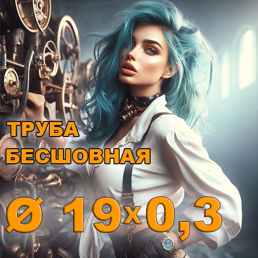 Труба бесшовная диаметр 19х0,3