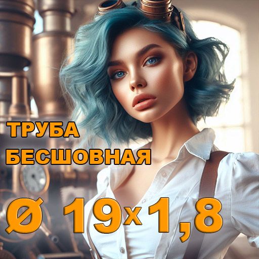 Труба бесшовная диаметр 19х1,8