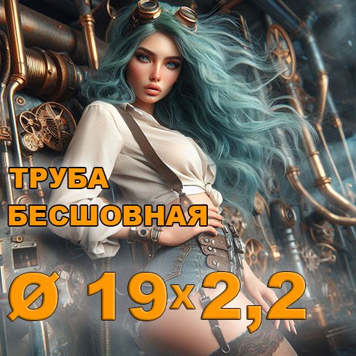 Труба бесшовная диаметр 19х2,2