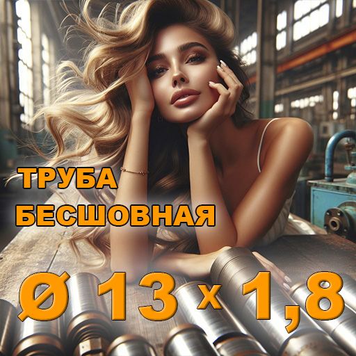 Труба бесшовная диаметр 13х1,8