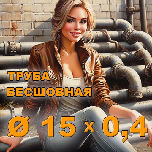 Труба бесшовная диаметр 15х0,4