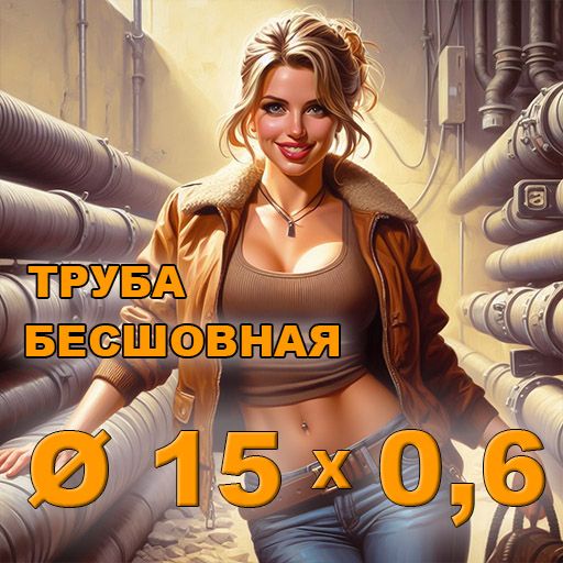 Труба бесшовная диаметр 15х0,6