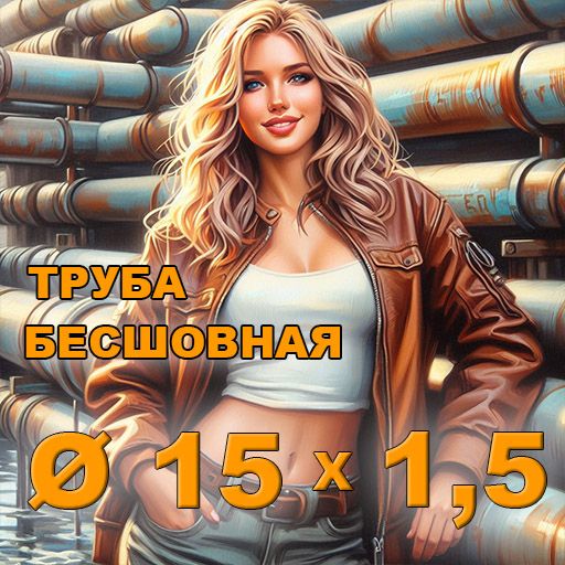 Труба бесшовная диаметр 15х1,5