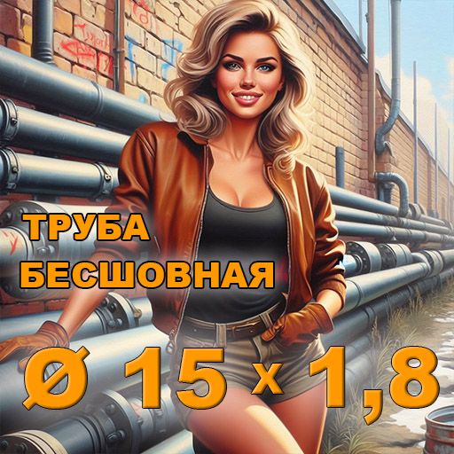 Труба бесшовная диаметр 15х1,8