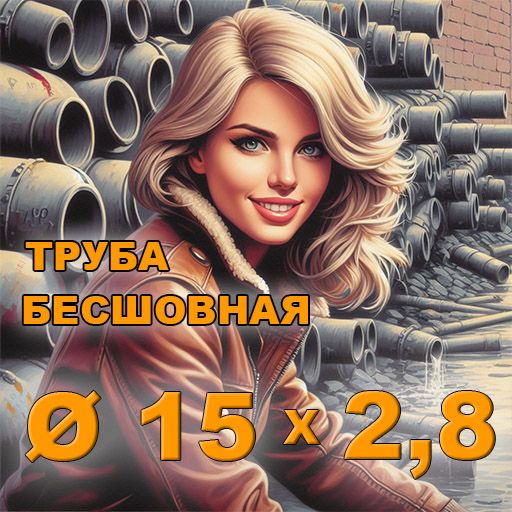 Труба бесшовная диаметр 15х2,8