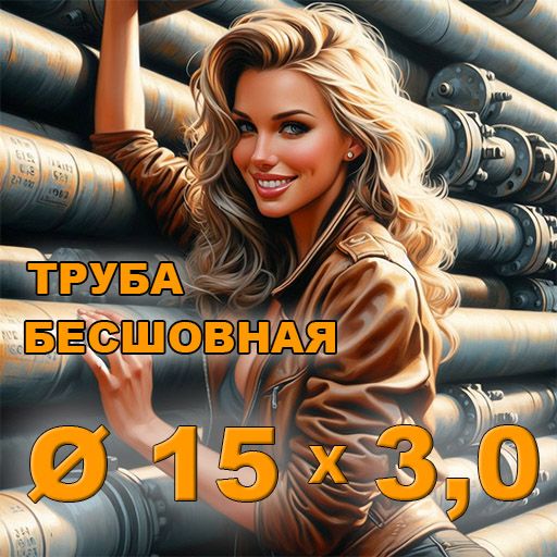 Труба бесшовная диаметр 15х3,0