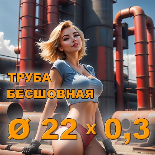 Труба бесшовная диаметр 22х0,3