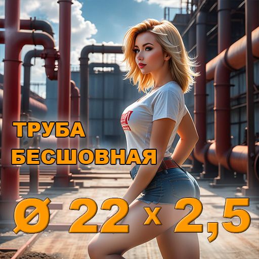 Труба бесшовная диаметр 22х2,5