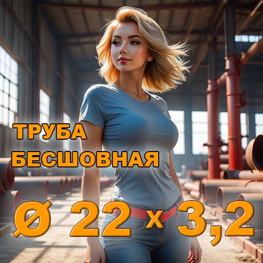 Труба бесшовная диаметр 22х3,2