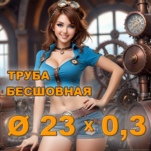 Труба бесшовная диаметр 23х0,3