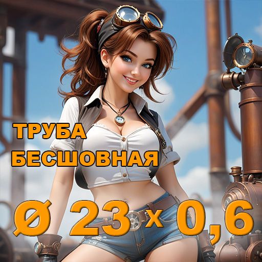 Труба бесшовная диаметр 23х0,6