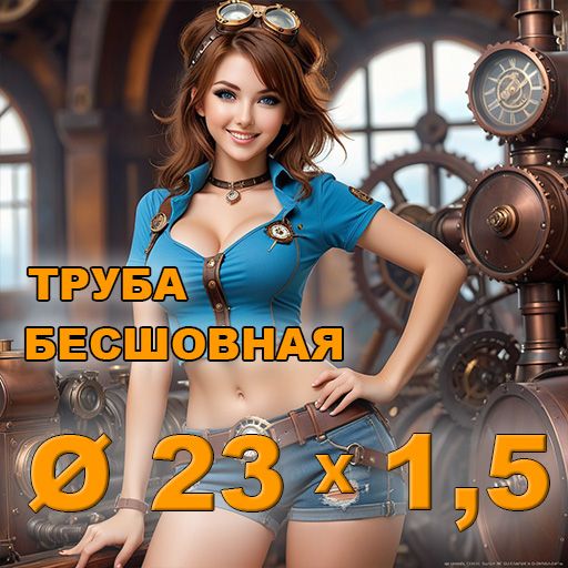 Труба бесшовная диаметр 23х1,5