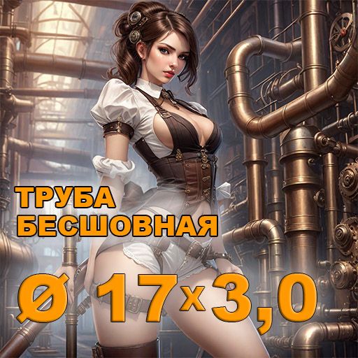 Труба бесшовная диаметр 17х3,0