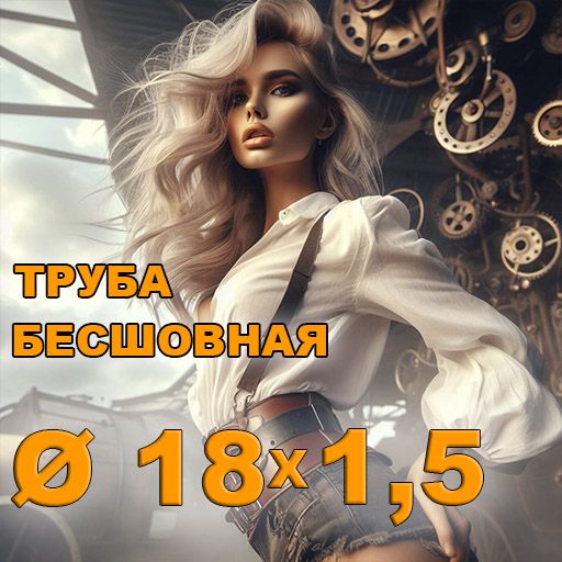 Труба бесшовная диаметр 18х1,5