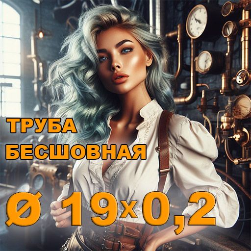 Труба бесшовная диаметр 19х0,2