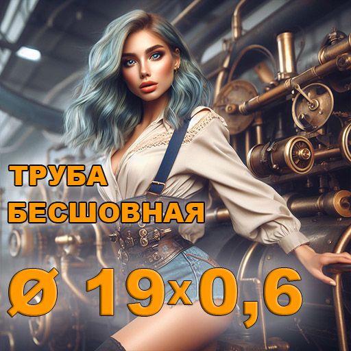 Труба бесшовная диаметр 19х0,6