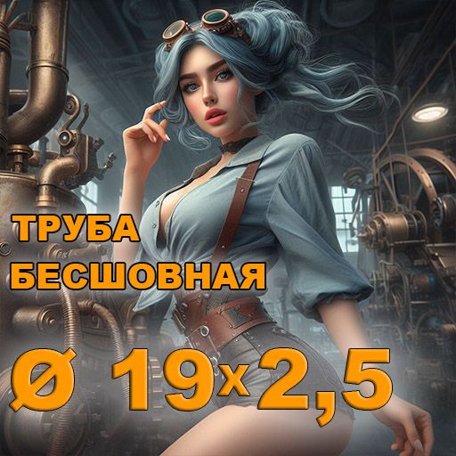 Труба бесшовная диаметр 19х2,5