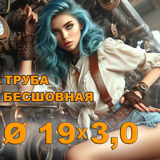 Труба бесшовная диаметр 19х3,0