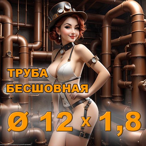 Труба бесшовная диаметр 12х1,8