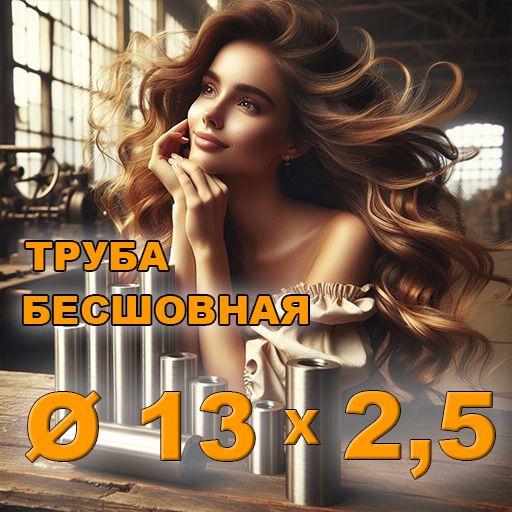 Труба бесшовная диаметр 13х2,5