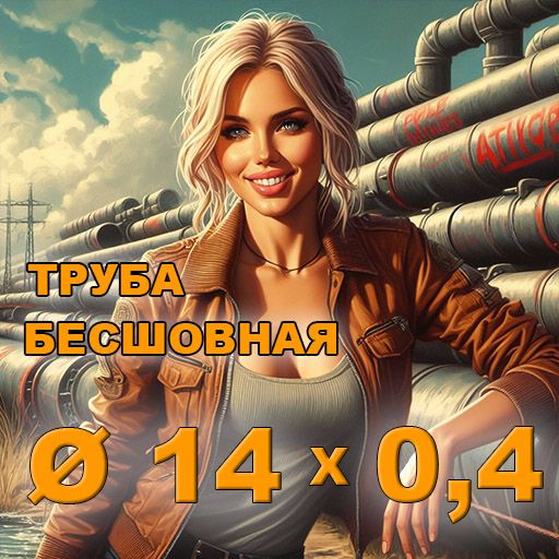 Труба бесшовная диаметр 14х0,4