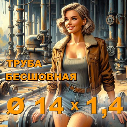 Труба бесшовная диаметр 14х1,4