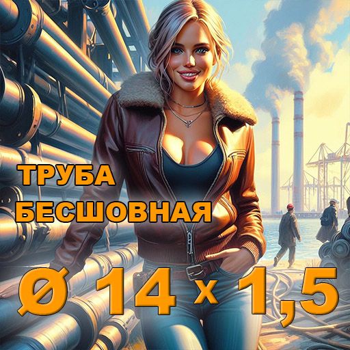 Труба бесшовная диаметр 14х1,5