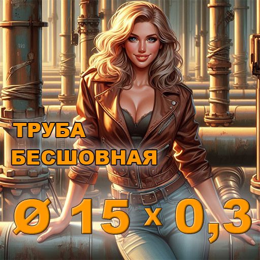 Труба бесшовная диаметр 15х0,3