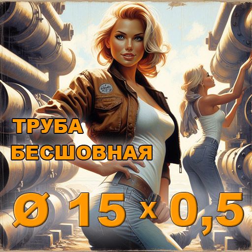 Труба бесшовная диаметр 15х0,5