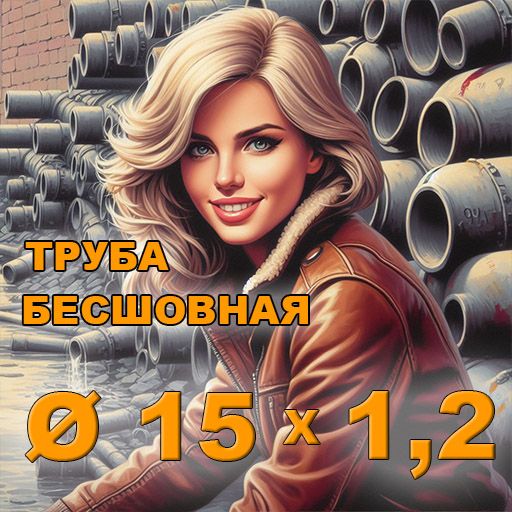 Труба бесшовная диаметр 15х1,2