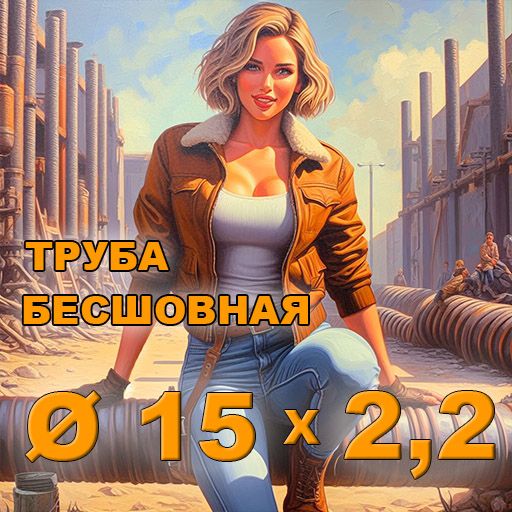 Труба бесшовная диаметр 15х2,2