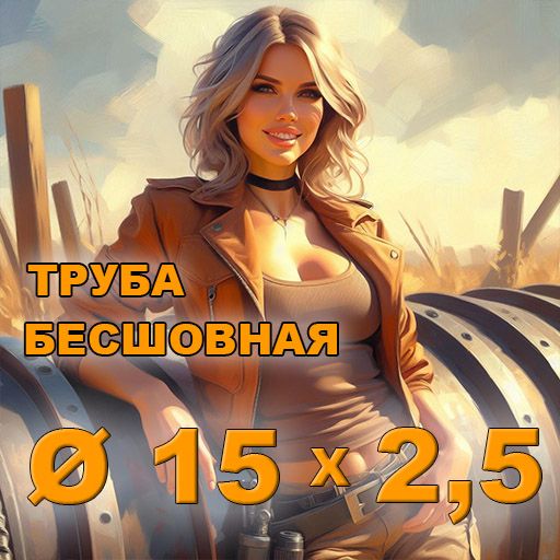 Труба бесшовная диаметр 15х2,5