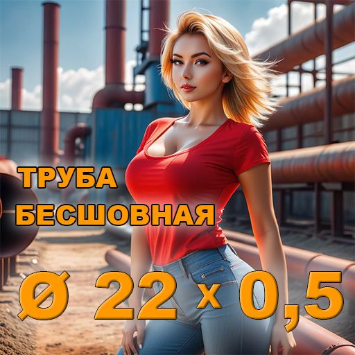 Труба бесшовная диаметр 22х0,5