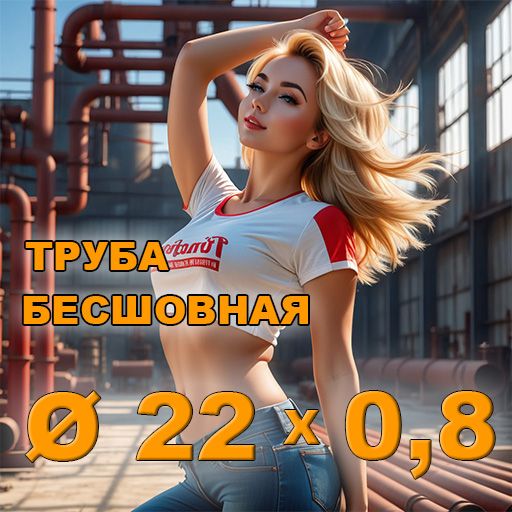 Труба бесшовная диаметр 22х0,8