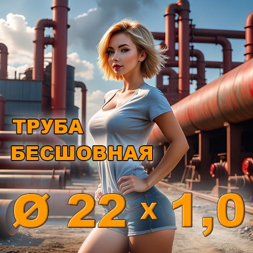 Труба бесшовная диаметр 22х1,0