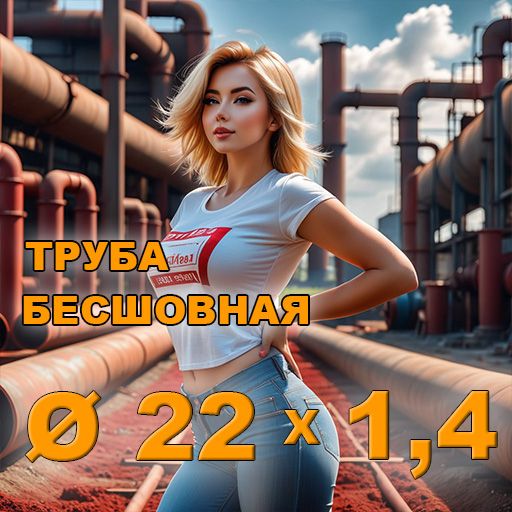 Труба бесшовная диаметр 22х1,4