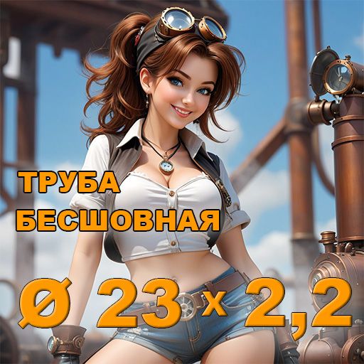 Труба бесшовная диаметр 23х2,2