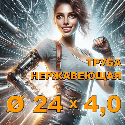 Труба нержавеющая диаметр 24х4,0