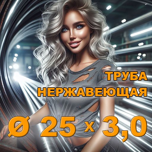 Труба нержавеющая диаметр 25х3,0