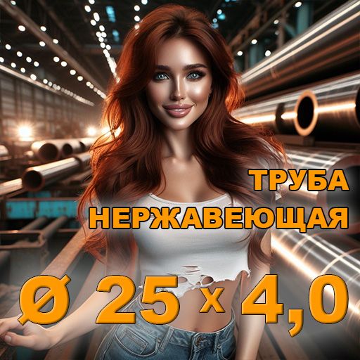 Труба нержавеющая диаметр 25х4,0